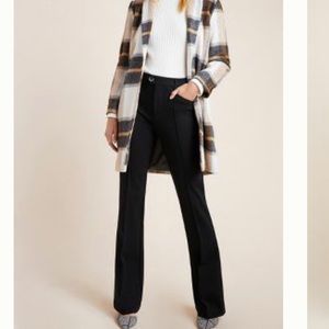 Anthropologie flared black pants